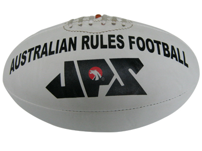 White PU Meterial Aussie Rules Football