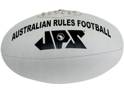 White PU Meterial Aussie Rules Football