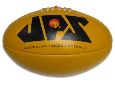 Yellow Genuine Leather Aussie Rules Football