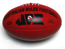 Red  Leather Aussie Rules Footballs