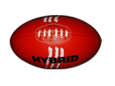 Yellow Genuine Leather Aussie Rules Foot Ball