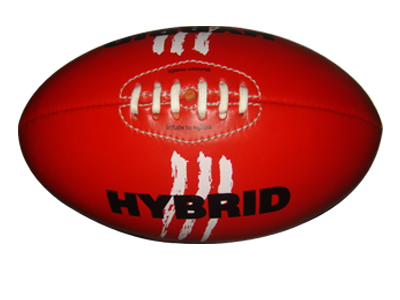 Yellow Genuine Leather Aussie Rules Foot Ball